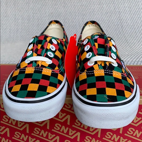VANS AUTHENTIC WASHED BLACK/MULTI WMNS - Picture 8 of 16